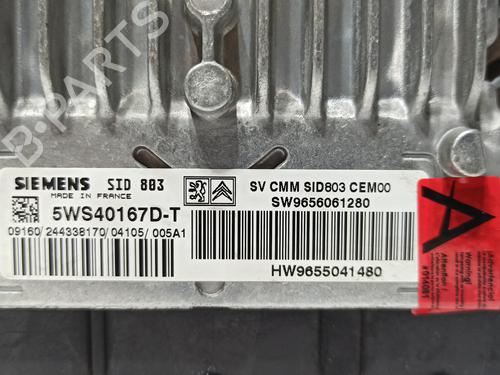 Engine control unit (ECU) PEUGEOT 407 (6D_) | BP28416881M57 - Image 5