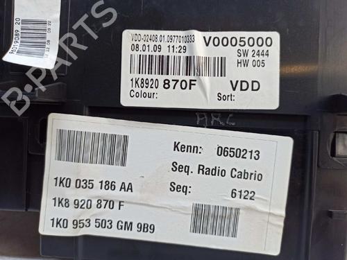 Instrument cluster VW SCIROCCO III (137, 138) 2.0 TFSI | BP8217635C47 