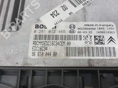 Engine control unit (ECU) PEUGEOT 207 (WA_, WC_) 1.6 HDi | BP7660858M57 