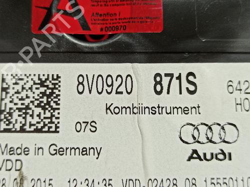 Instrument cluster AUDI A3 (8V1, 8VK) 1.6 TDI | BP23198311C47