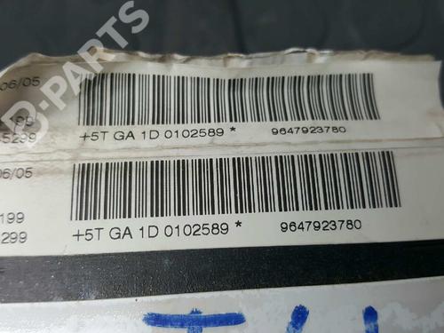 Left door airbag PEUGEOT 407 (6D_) 2.0 HDi 135 (6DRHRH, 6DRHRE, 6DRHRG, 6DRHRJ) | BP11423691C52 