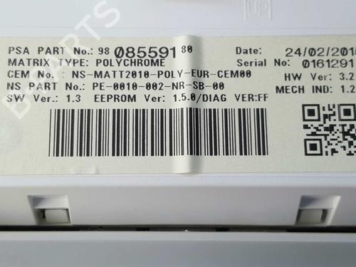 Instrument cluster PEUGEOT 2008 I (CU_) 1.6 HDi | BP6510612C47 