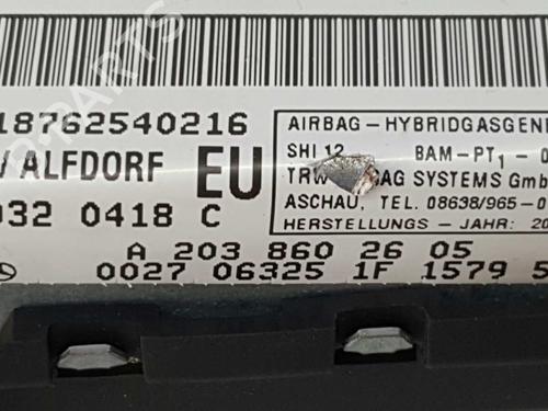 Right door airbag MERCEDES-BENZ C-CLASS (W203) C 220 CDI (203.008) | BP11423751C51 