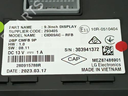 Display RENAULT CLIO V (B7_) 1.6 E-TECH 140 (B7MU) | BP36554595C48 - Image 6