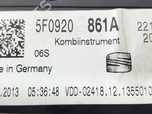 Instrument cluster SEAT LEON (5F1) 1.6 TDI | BP2831563C47 