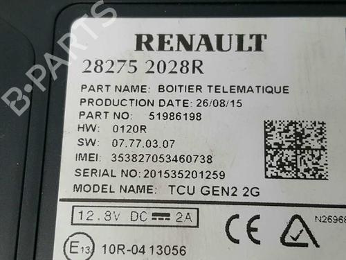 Electronic module RENAULT MEGANE III Grandtour (KZ0/1) 1.6 dCi (KZ00, KZ12, KZ13) | BP2770594M83 
