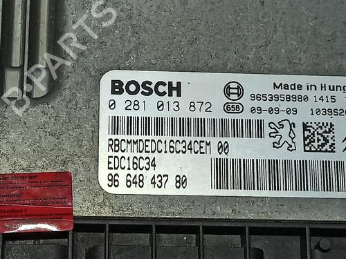 Engine control unit (ECU) PEUGEOT PARTNER Box Body/MPV 1.6 HDi | BP11971890M57