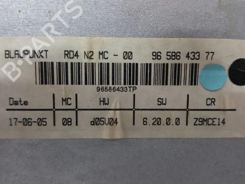 Radio PEUGEOT 607 (9D, 9U) 2.7 HDi 24V | BP2770920E6