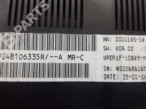 Instrument cluster RENAULT MEGANE IV Hatchback (B9A/M/N_) 1.5 dCi 110 (B9A3) | BP4004464C47 