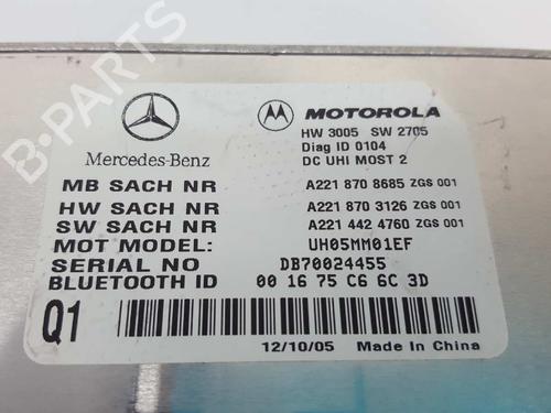 Electronic module MERCEDES-BENZ S-CLASS (W221, V221) S 320 CDI (221.022, 221.122) | BP11387256M83