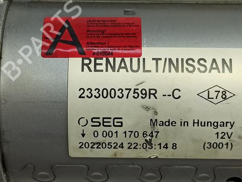 Startmotor RENAULT EXPRESS Box Body/MPV | BP30189619M8