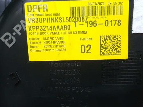 Front right panel PEUGEOT 208 II (UB_, UP_, UW_, UJ_) 1.2 PureTech 100 | BP11527975C59 