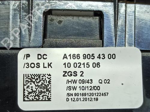 Left front window switch MERCEDES-BENZ B-CLASS Sports Tourer (W246, W242) B 200 CDI / d (246.208) | BP16221130I27