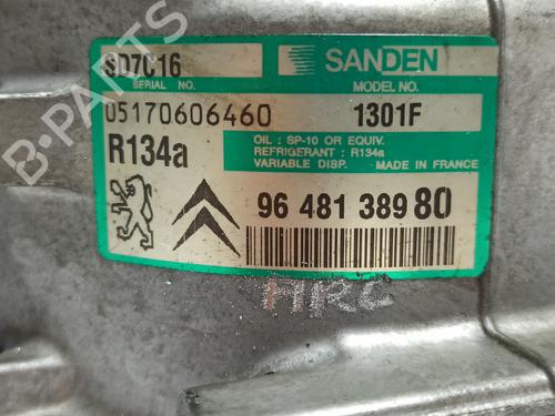 AC compressor PEUGEOT 407 (6D_) 2.0 (6DRFNB, 6DRFNE) | BP26726390M34 