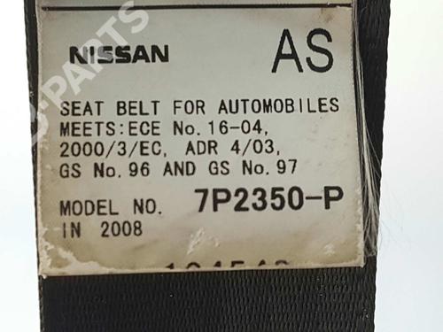 Front right seatbelt NISSAN PATHFINDER III (R51) 2.5 dCi | BP8750059I25 