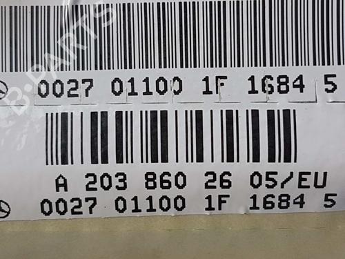 Right door airbag MERCEDES-BENZ C-CLASS (W203) C 180 (203.035) | BP11423802C51