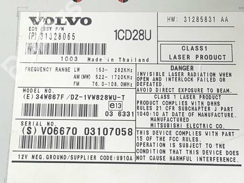 Radio VOLVO XC90 I (275) D5 AWD | BP3287158E6 