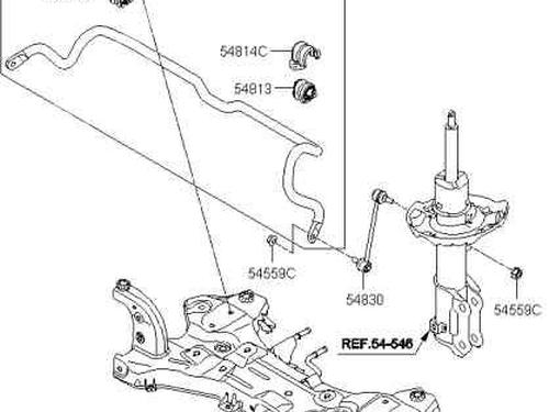 Used Subframe HYUNDAI i30 FASTBACK (PDE, PDEN) 1.0 T-GDI (120 hp) 16384530