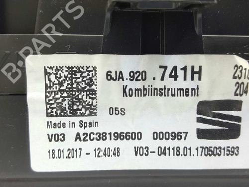 Instrument cluster SEAT TOLEDO IV (KG3) 1.6 TDI | BP7298904C47