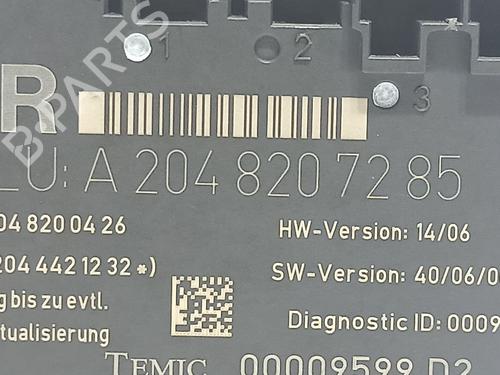 Comfort control module MERCEDES-BENZ C-CLASS (W204) C 220 CDI (204.008) | BP18544176M56