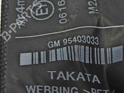 Rear right seatbelt OPEL MOKKA / MOKKA X (J13) 1.4 LPG (_76) | BP8406577I28 