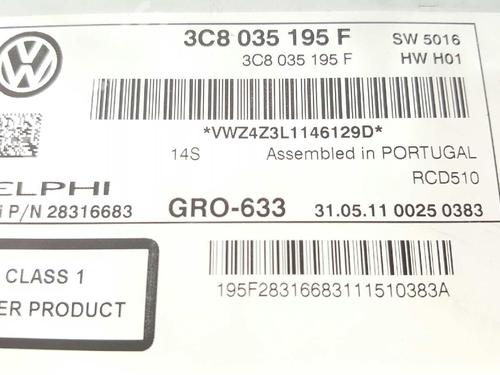 Radio VW PASSAT B7 (362) 2.0 TDI | BP2771227E6 