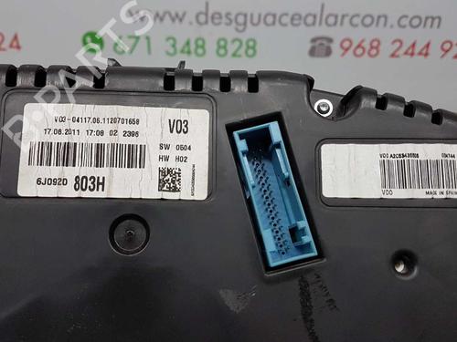 Instrument cluster SEAT IBIZA IV SC (6J1, 6P5) 1.2 TDI | BP2738060C47 