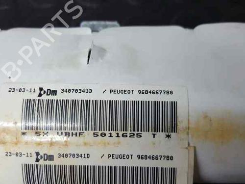 Right curtain airbag PEUGEOT 3008 I MPV (0U_) 1.6 HDi | BP2752956C12 