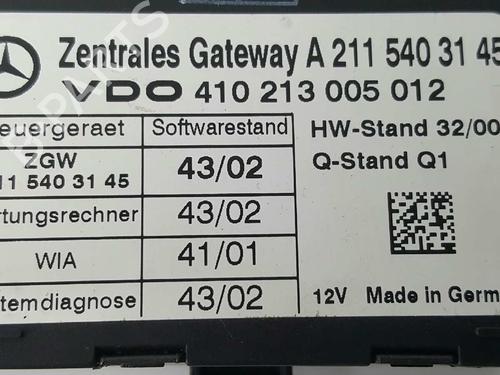 Modulo electronico MERCEDES-BENZ E-CLASS (W211) E 220 CDI (211.006) | BP2729002M83 