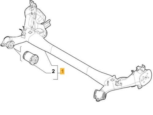 Assale posteriore FIAT TIPO Estate (356_, 357_) 1.3 D (356WXH1A) (95 hp) 10367064