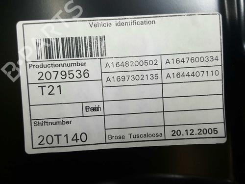 Rear left window mechanism MERCEDES-BENZ M-CLASS (W164) ML 300 CDI 4-matic (164.120) | BP5792323C24 