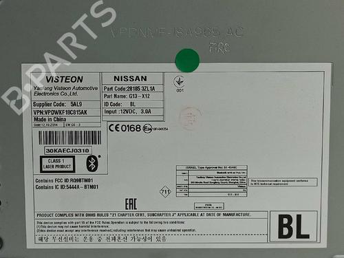 Radio NISSAN PULSAR Hatchback (C13) 1.5 dCi | BP8395701E6 