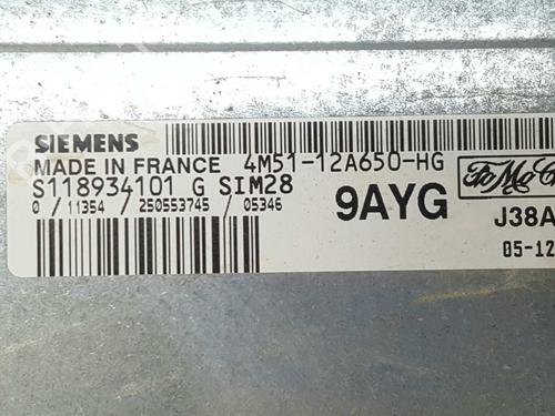 Engine control unit (ECU) FORD FOCUS II (DA_, HCP, DP) 1.6 | BP4445908M57