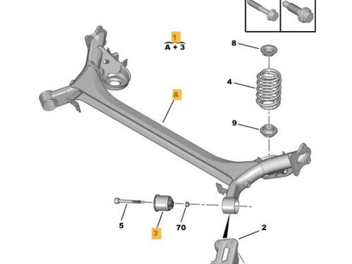 Puente trasero CITROËN C4 I (LC_) 1.6 HDi (90 hp) 16395308