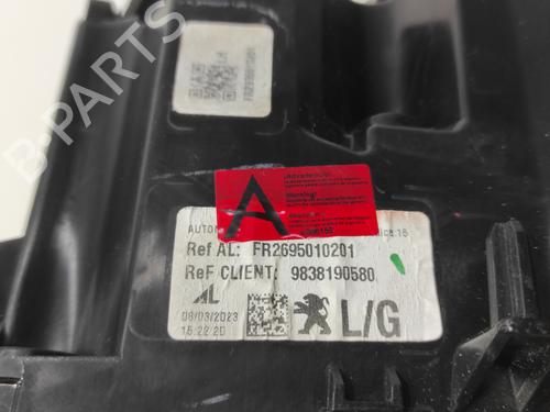Left taillight PEUGEOT 2008 I (CU_) 1.2 THP 130 / PureTech 130 | BP22187567C34