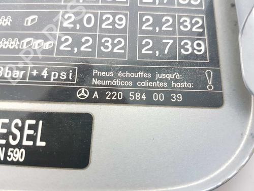 Fuel flap MERCEDES-BENZ S-CLASS (W220) S 320 CDI (220.026, 220.126) | BP5403354C131 
