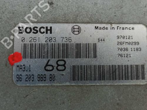 Engine control unit (ECU) CITROËN SAXO (S0, S1) 1.1 X, SX | BP7998508M57