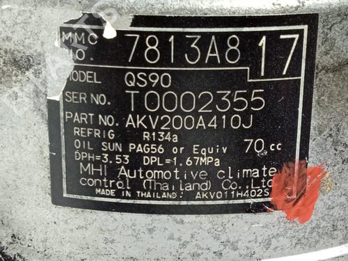 AC compressor MITSUBISHI OUTLANDER III (GG_W, GF_W, ZJ, ZL, ZK) 2.2 Di-D (GF6W) | BP15811291M34 