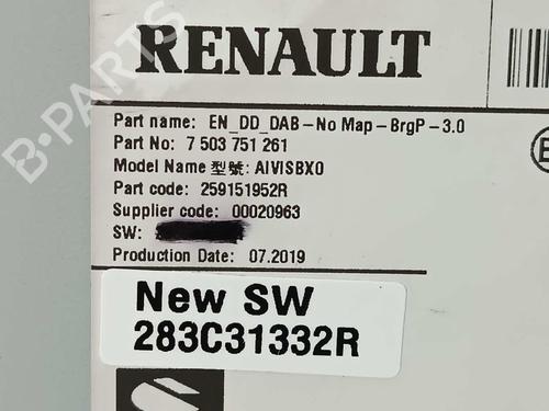 Electronic module RENAULT ZOE (BFM_)  | BP11528379M83
