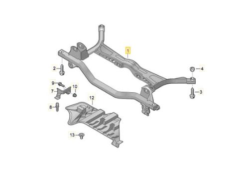 Used Rear axle AUDI A3 (8P1) 1.9 TDI (105 hp) 10754745