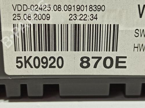 Instrument cluster VW GOLF VI (5K1) 1.6 TDI | BP20642924C47