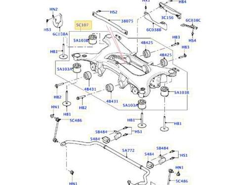 Rear axle LAND ROVER RANGE ROVER EVOQUE (L538) 2.0 4x4 LR028449 | LR096550 BJ325K091AD / GJ325K091AE