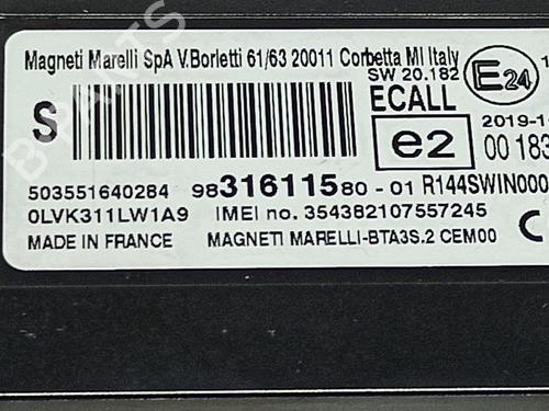 Electronic module PEUGEOT 208 II (UB_, UP_, UW_, UJ_) 1.2 PureTech 130 | BP17454447M83 
