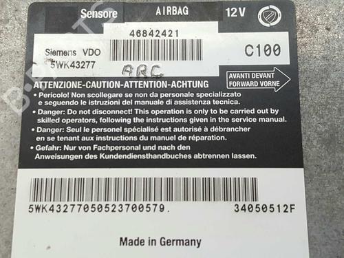 ECU airbags ALFA ROMEO 147 (937_) 1.6 16V T.SPARK ECO (937.AXA1A, 937.BXA1A) | BP7994638M53