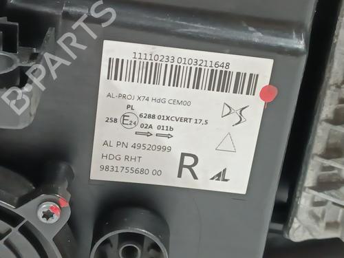 Right headlight DS DS 7 Crossback (J4_, JR_, JC_) | BP31336322C29