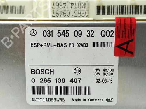 Control unit MERCEDES-BENZ S-CLASS (W220, V220) S 400 CDI (220.028, 220.128) | BP22708583M11