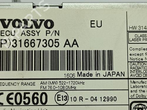 Electronic module VOLVO V40 Hatchback (525) D3 | BP18837558M83 