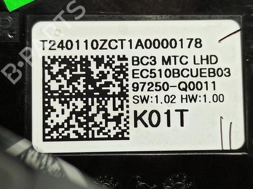 Climate control HYUNDAI i20 III (BC3, BI3) 1.0 T-GDI hybrid 48V | BP23062942I5