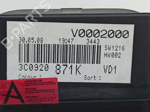 Instrument cluster VW PASSAT B6 (3C2) 1.9 TDI | BP10554765C47 
