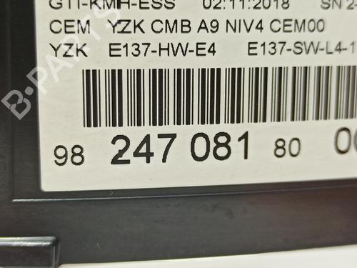 Instrument cluster PEUGEOT 2008 I (CU_) 1.2 THP 130 / PureTech 130 | BP17079108C47